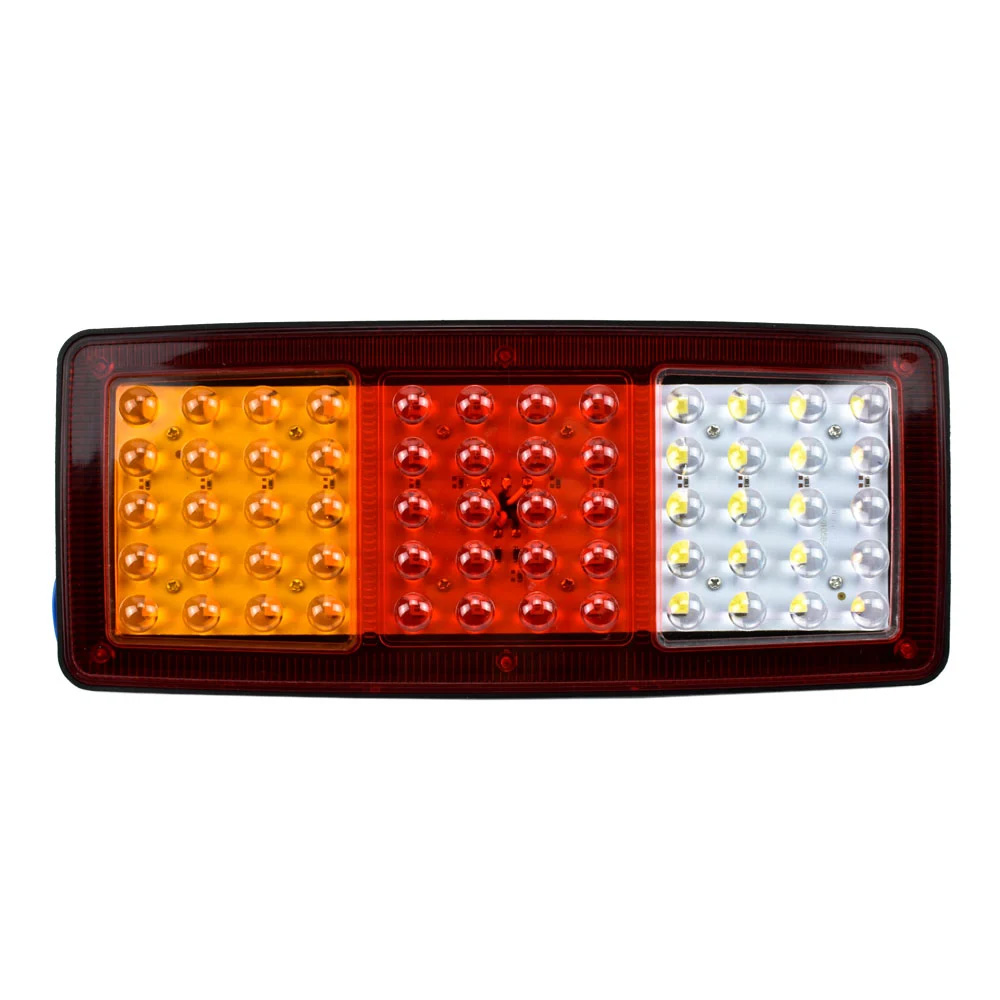 LED Συνδυαστικό Φανάρι Σήμανσης STOP, Φλας & Όπισθεν για Φορτηγά & Ρυμουλκά 24V - Μαύρο 2τμχ